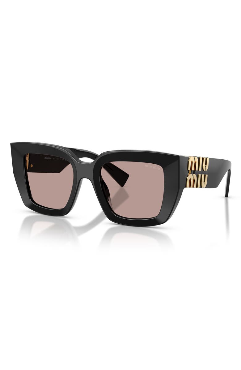 Miu Miu 51mm Gradient Square Sunglasses, Alternate, color, 