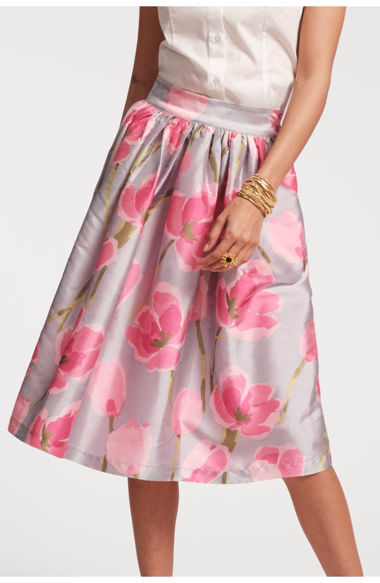 Frances Valentine Barbara Skirt Dutch Tulip, Main, color, Grey/Pink