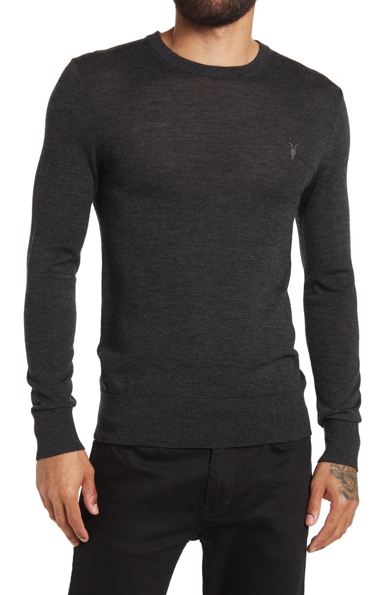 AllSaints Mode Slim Fit Wool Sweater, Main, color,