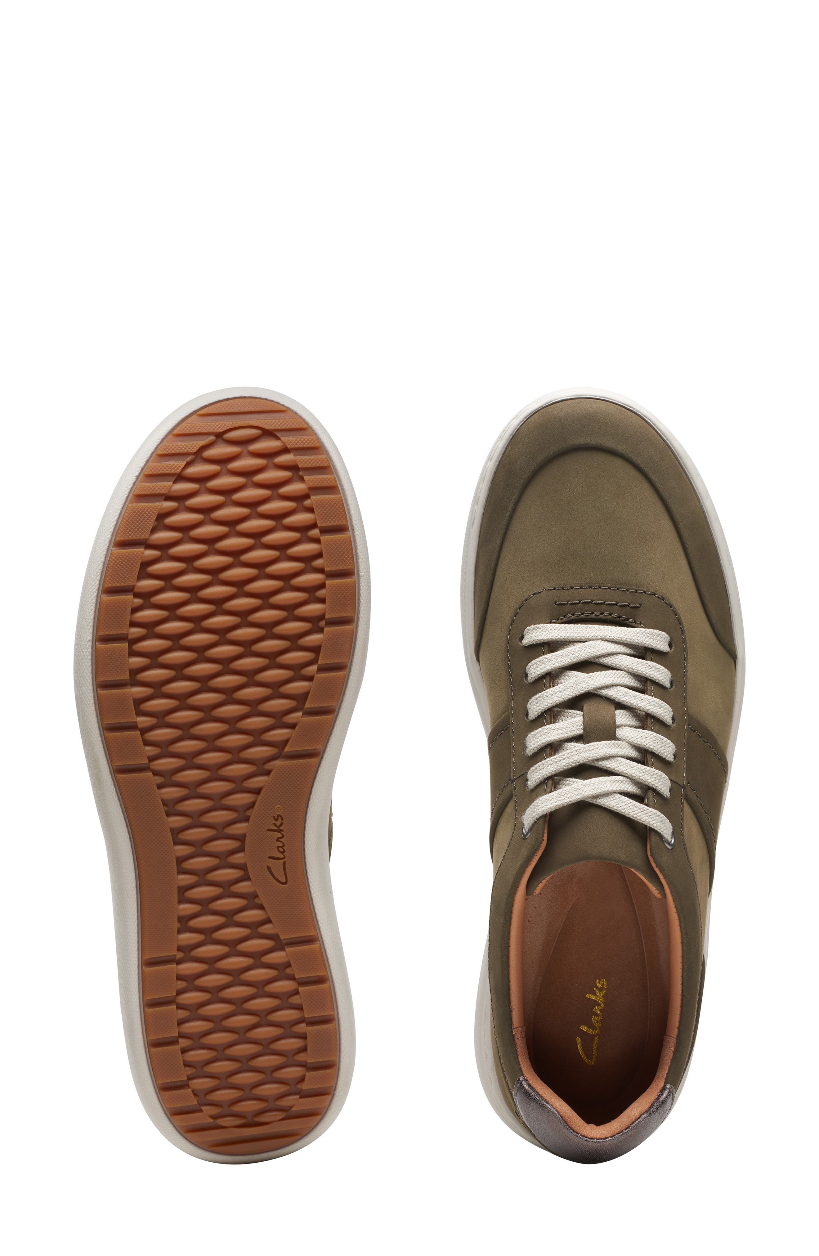 Clarks<sup>®</sup> Nalle Fern Sneaker, Alternate, color, Olive Combi