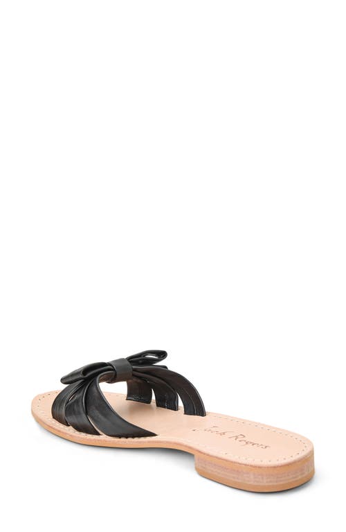 Jack Rogers Brightly Bow Slide Sandal In Black