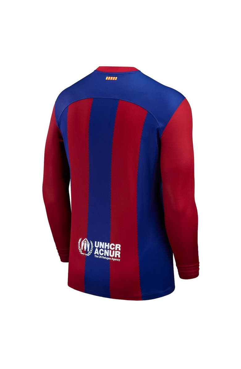 Nike Men's Nike Royal Barcelona 2023/24 Home Stadium Replica Long Sleeve Jersey, Alternate, color,