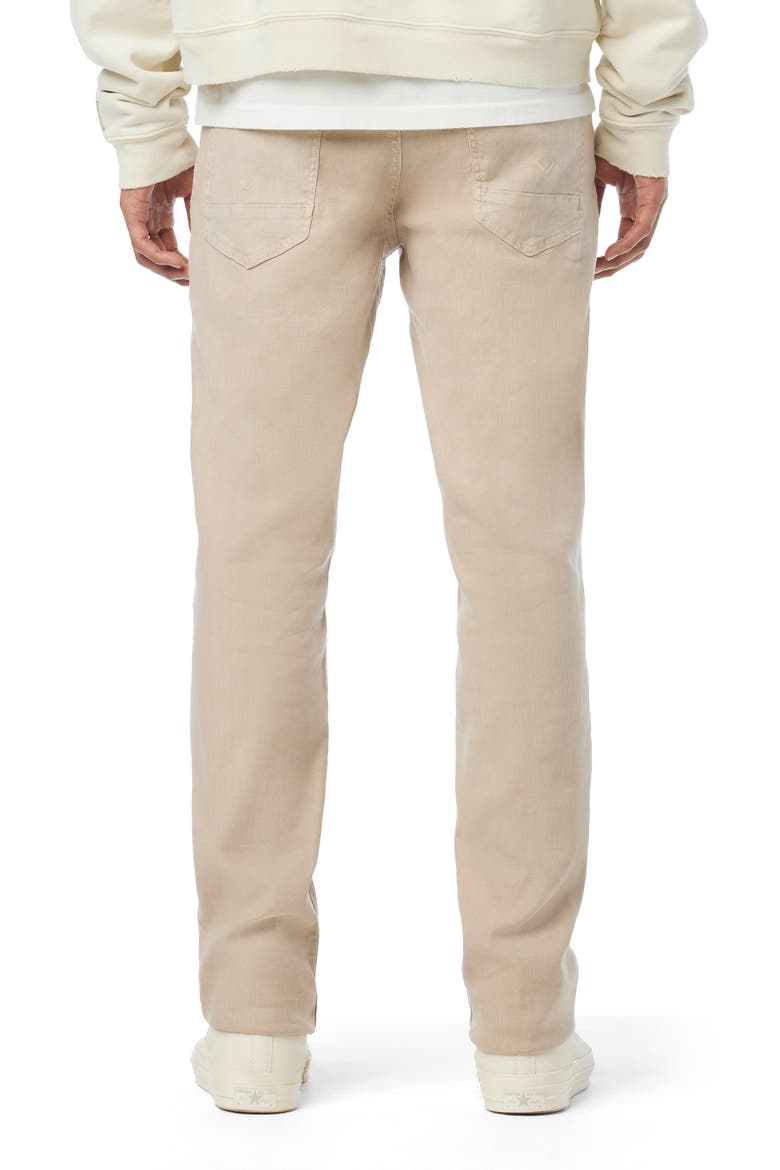 Blake Slim Straight Leg Stretch Linen Blend Five Pocket Pants, Alternate, color, TUFFET