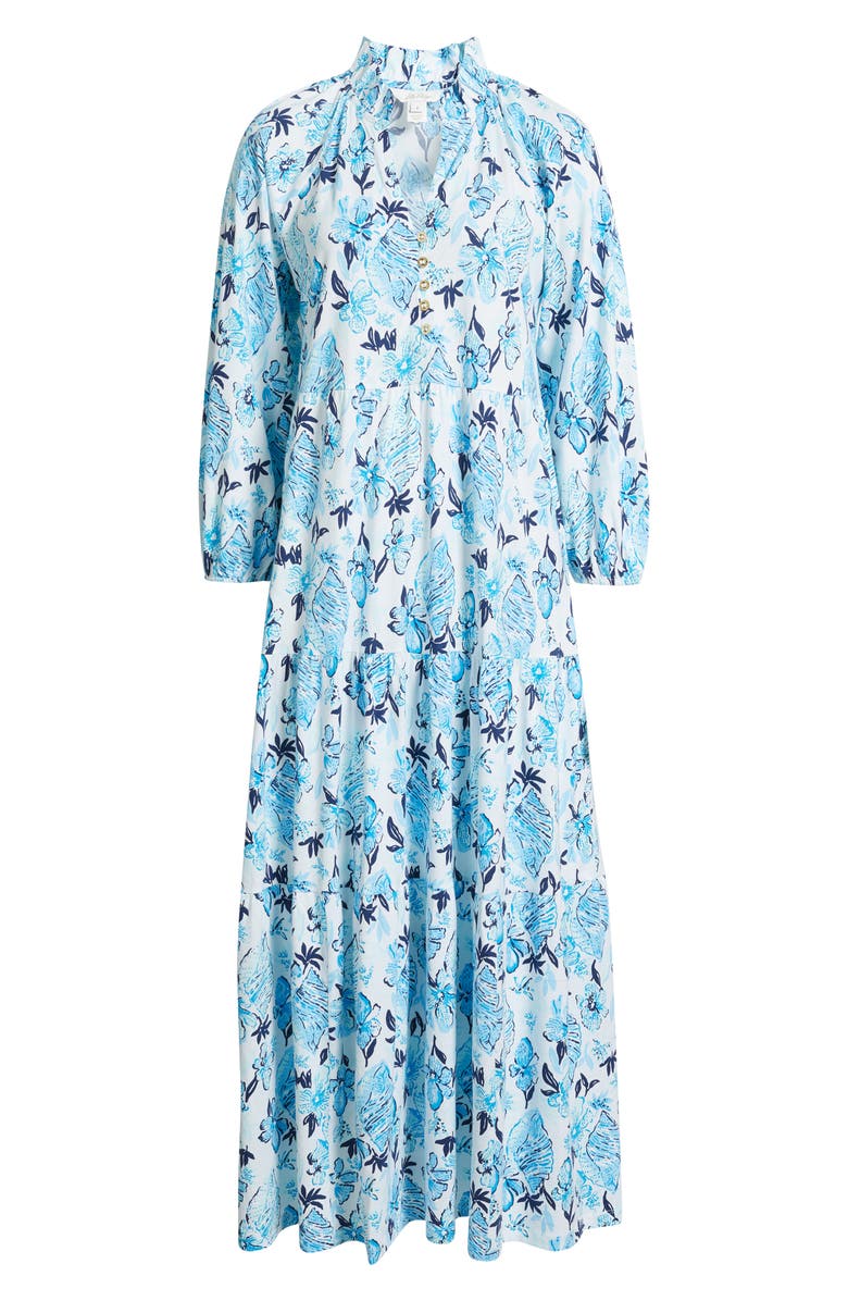 Lilly Pulitzer<sup>®</sup> Malone Seagull Print Tiered Maxi Dress, Alternate, color,