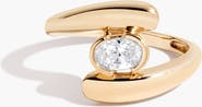 Aurate Lab Grown Sapphire Ellipse Ring