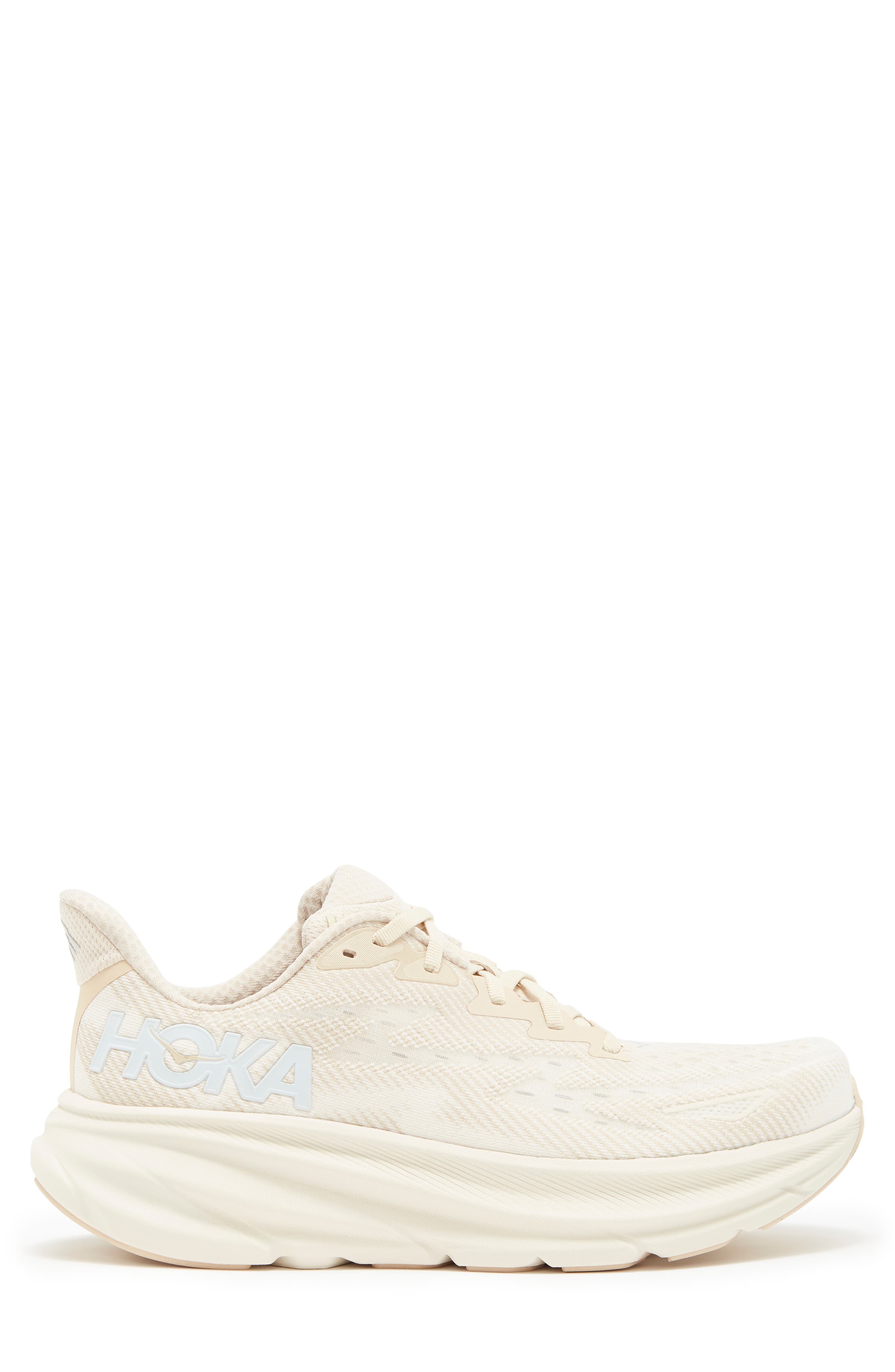 Clifton 9 Running Shoe, Alternate, color, SHIFTING SAND / EGGNOG