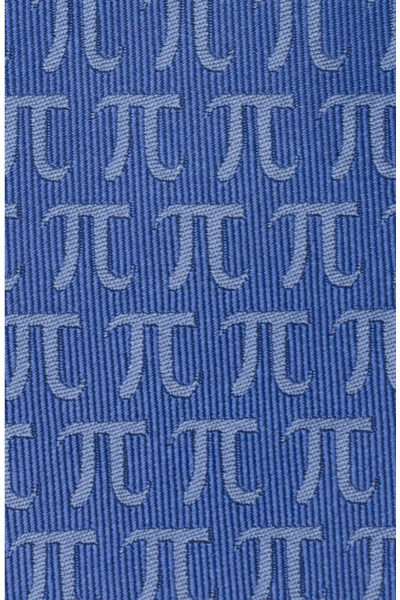 Pi Mathematics Symbol Hidden Message Silk Blend Tie, Alternate, color, BLUE