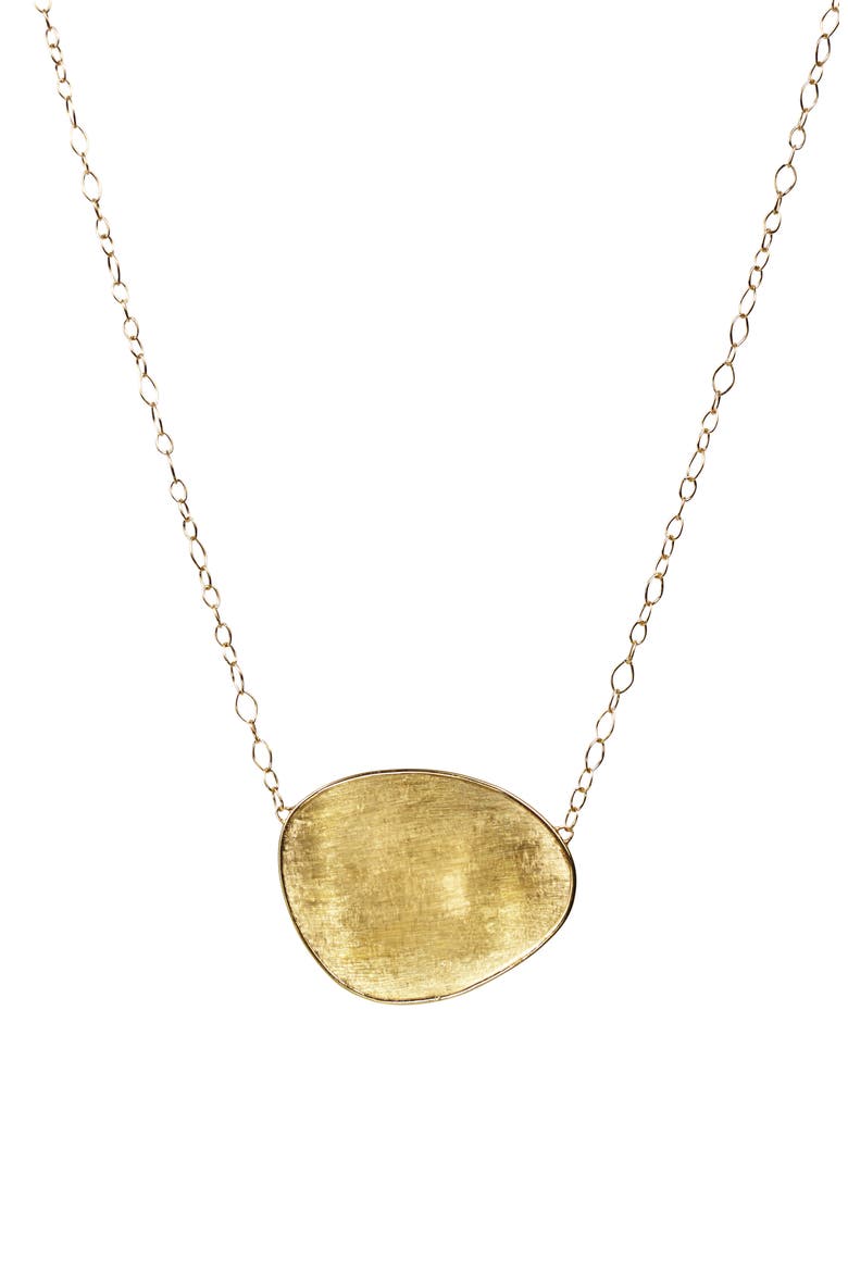 Lunaria Pendant Necklace, Main, color, YELLOW GOLD