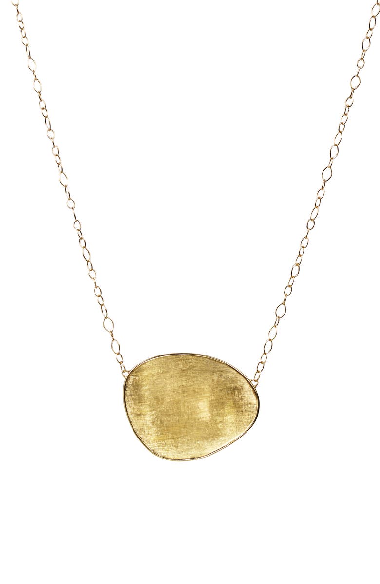 Marco Bicego Lunaria Pendant Necklace, Main, color, Yellow Gold
