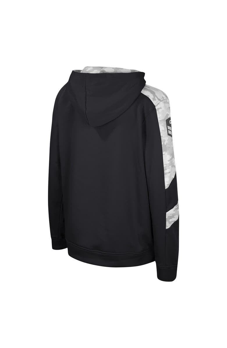 COLOSSEUM Youth Colosseum Black Missouri Tigers OHT Military Appreciation Cyclone Digital Camo Pullover Hoodie, Alternate, color,