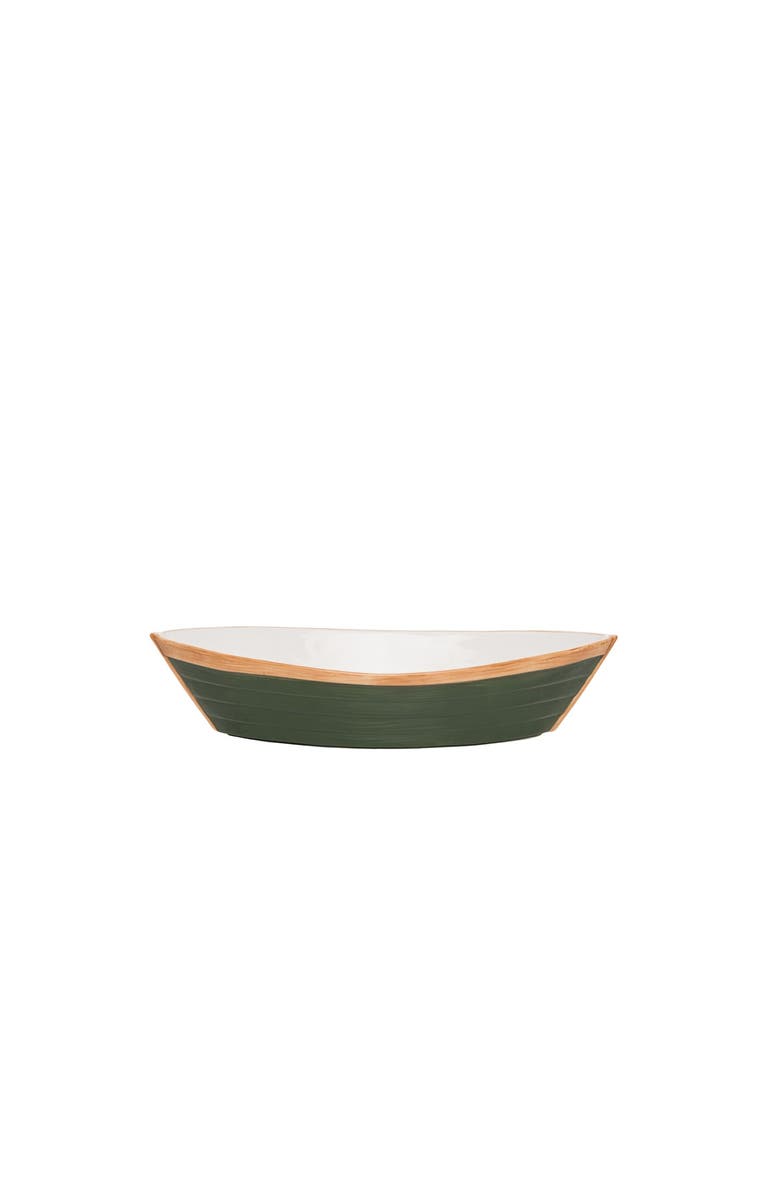Beachcombers Green Canoe Serving Dish, Main, color, Green