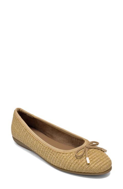 Homebet Raffia Woven Ballet Flat (Women)