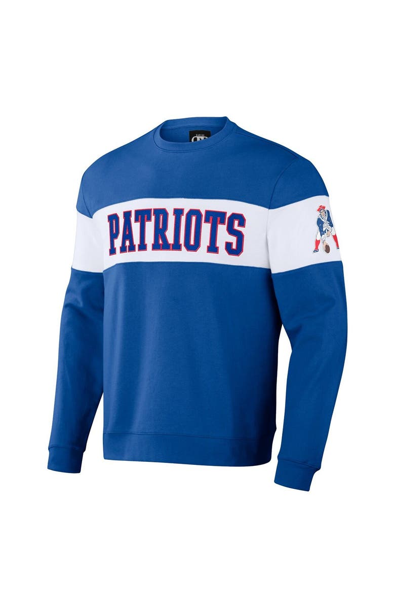 NFL X DARIUS RUCKER Men's NFL x Darius Rucker Collection by Fanatics Royal New England Patriots Team Color & White Pullover Sweatshirt, Alternate, color,