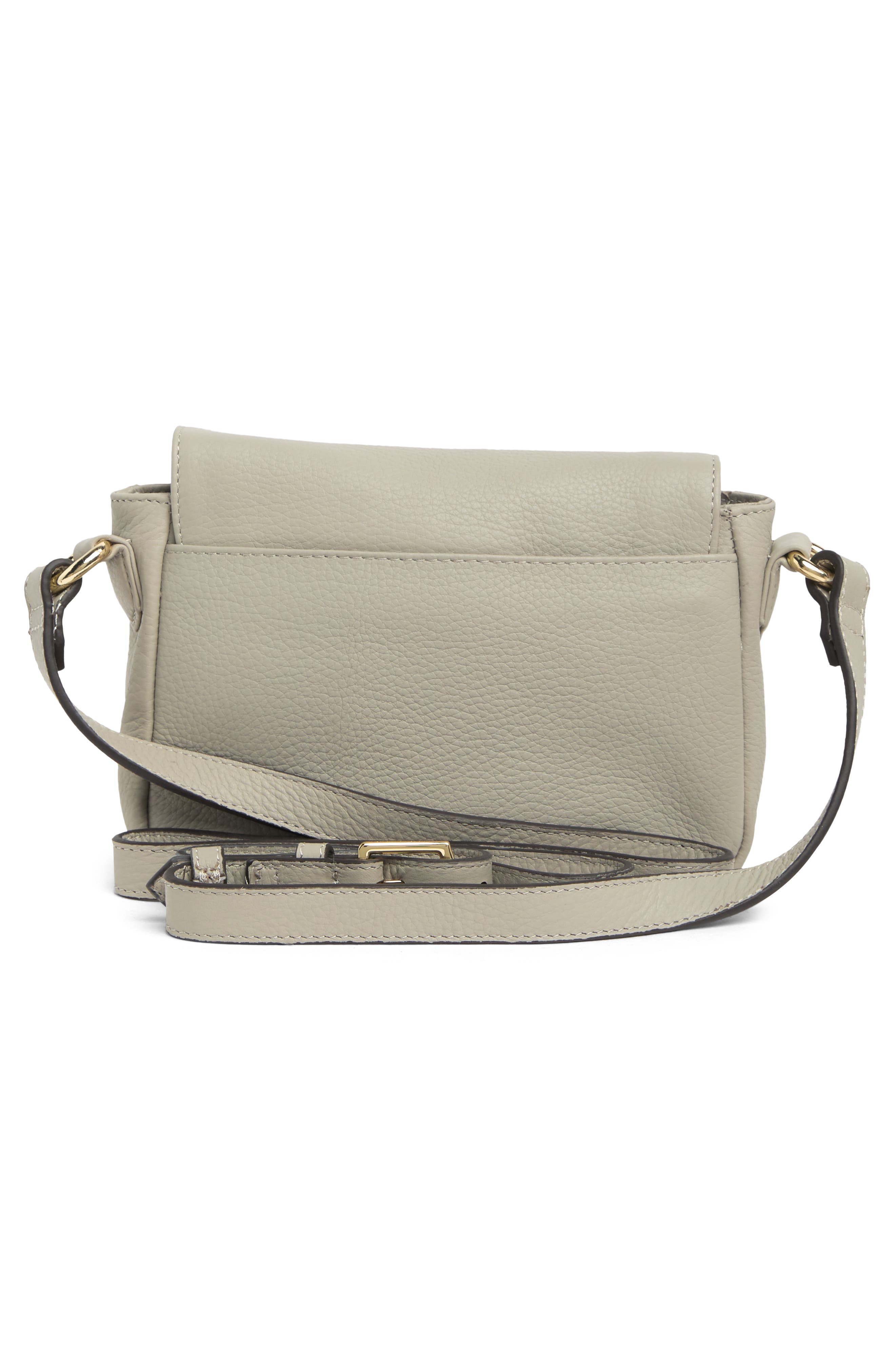 Kestenberg Sorrento Leather Crossbody Bag, Alternate, color, ELEPHANT GREY