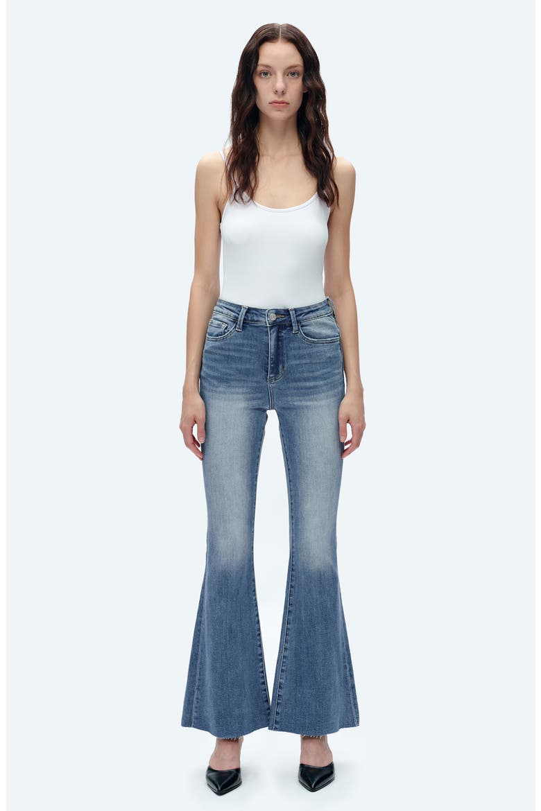 High Waist Flare Jeans, Alternate, color, FREEFALLDNU