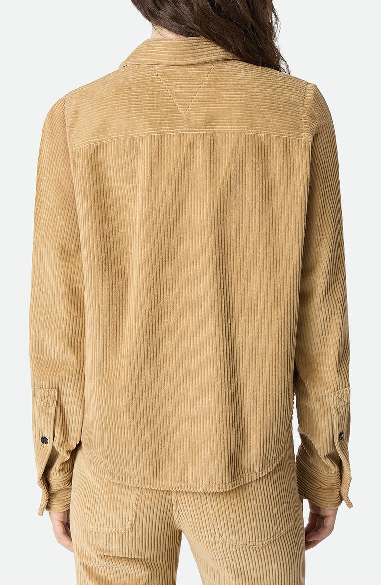 Bottega Veneta Cotton Corduroy Button-Up Shirt, Alternate, color, Pale Oak