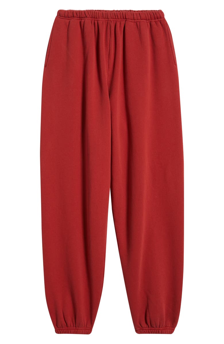 Elwood Bubble Cotton Blend Sweatpants, Alternate, color, Cherry