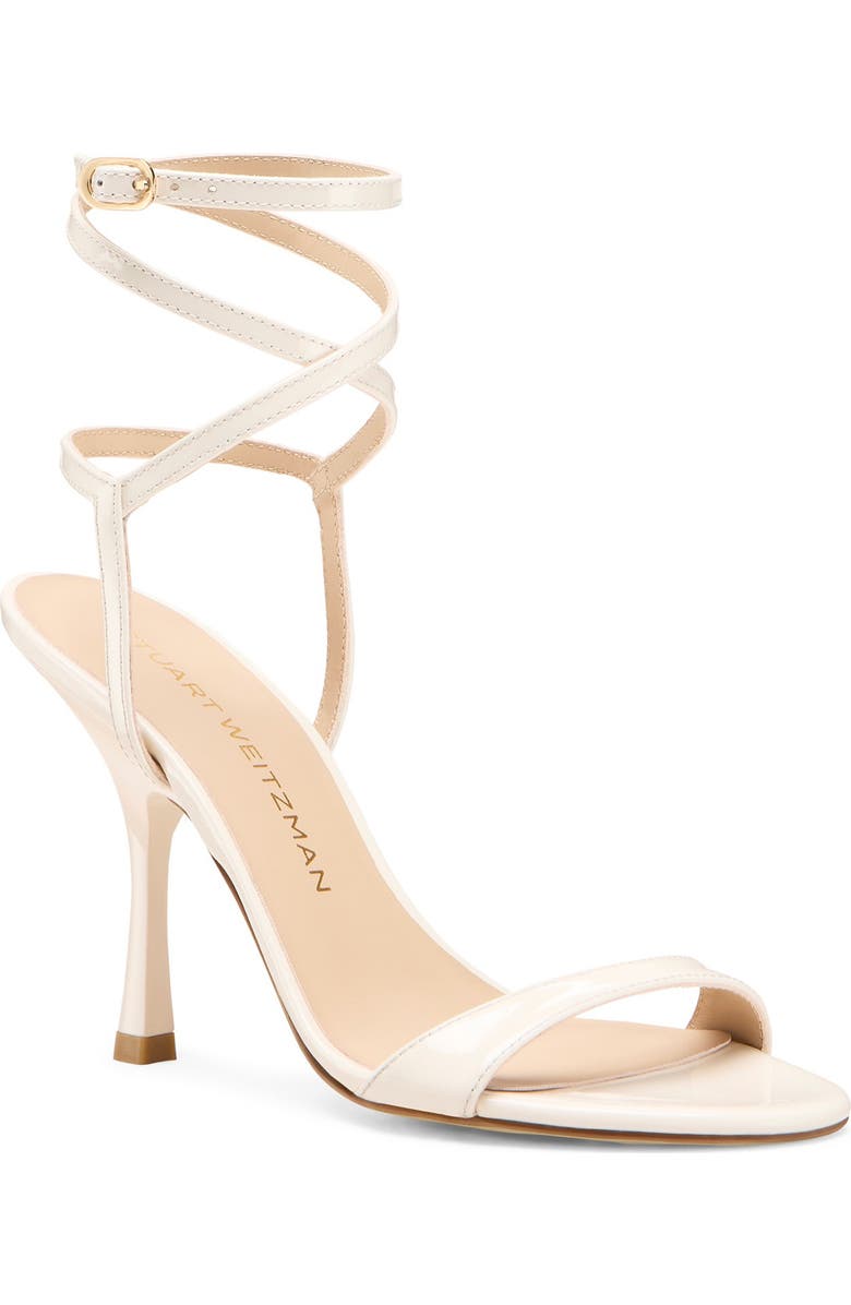 Stuart Weitzman Nudist Wrap Sandal, Main, color, Cream