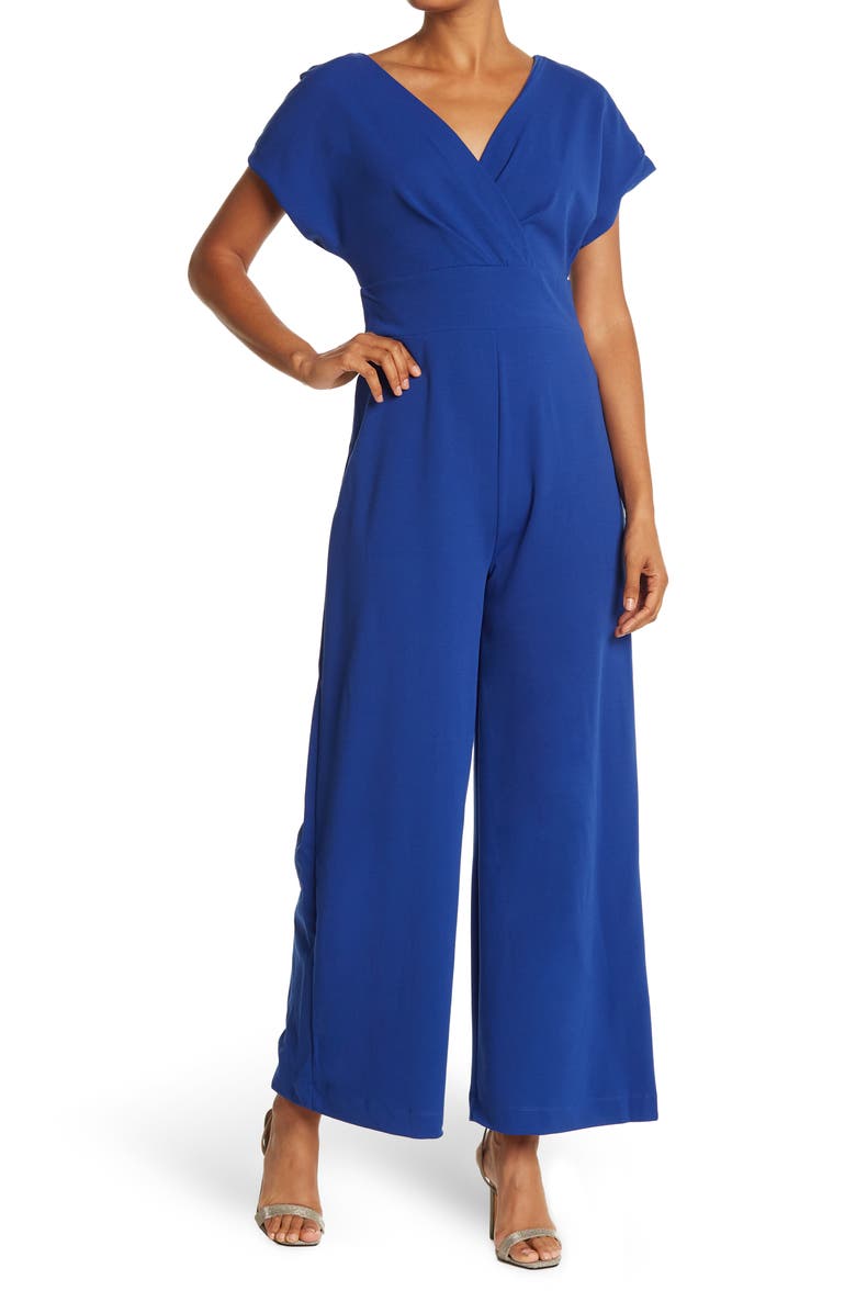 Alexia Admor Surplice Wide Leg Jumpsuit, Main, color,