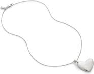 Monica Vinader Recycled Sterling Silver Heart Locket Pendant Necklace