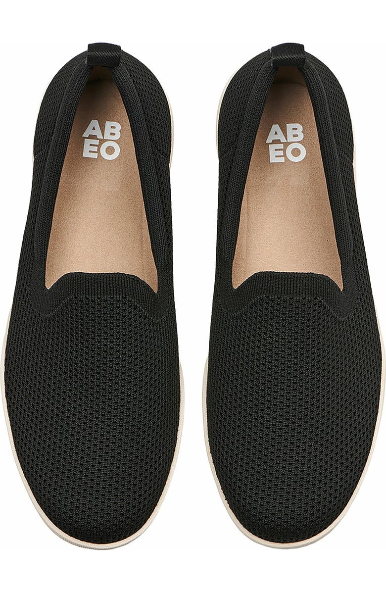 ABEO Encore Knit Slip On, Alternate, color, Black - Metatarsal