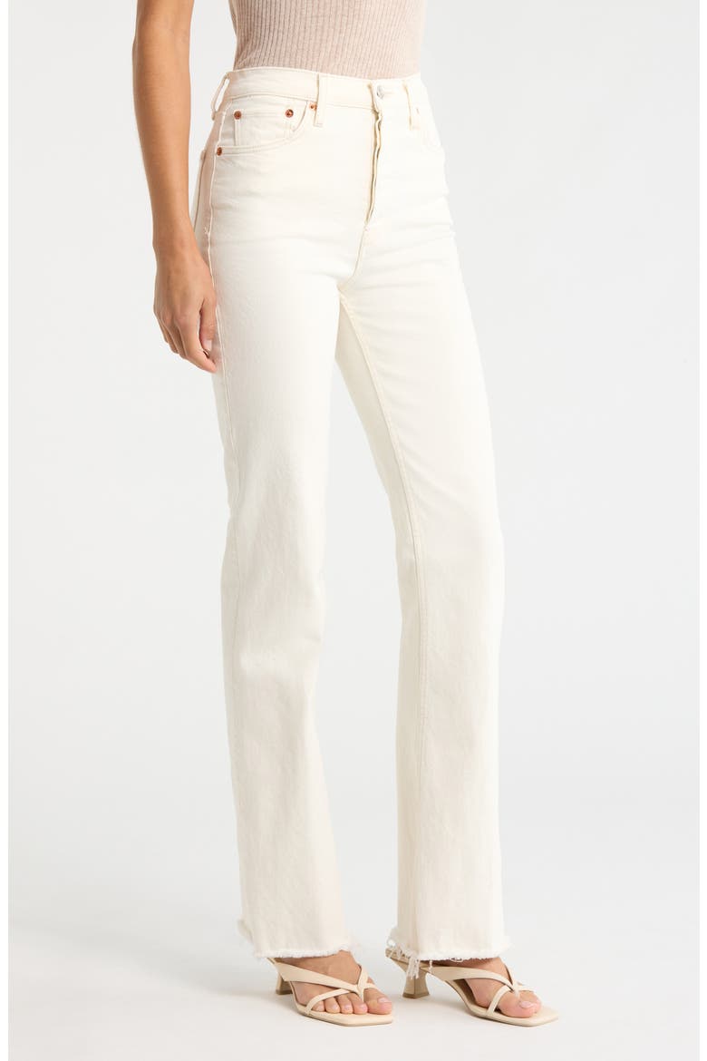 70s Bootcut Jeans, Alternate, color, CREAM