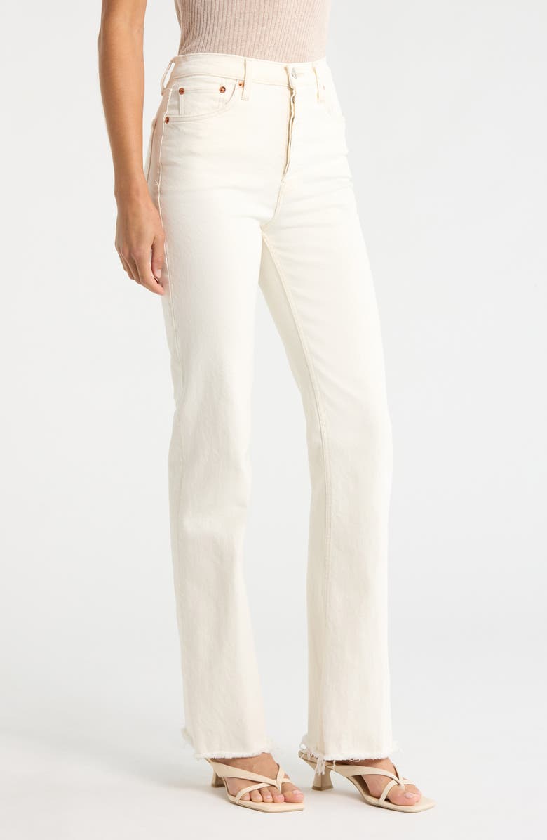 Re/Done 70s Bootcut Jeans, Alternate, color, Cream