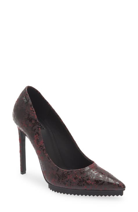 Maroon lace heels hotsell