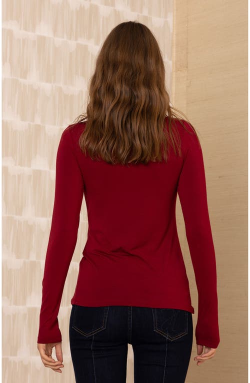 Hale Bob Chandier Top In Burgundy