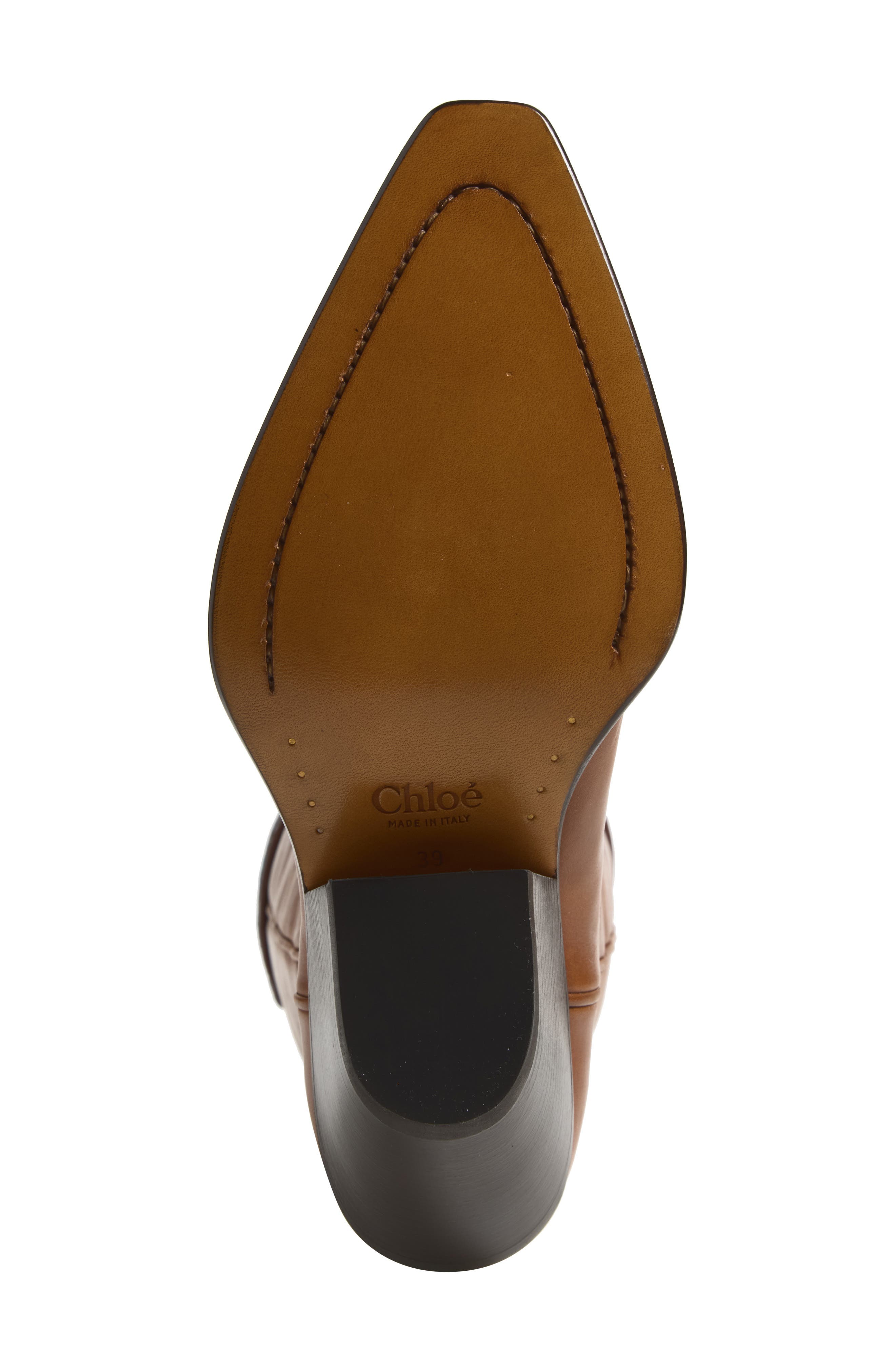 Azelan Knee High Boot, Alternate, color, AMBER BROWN