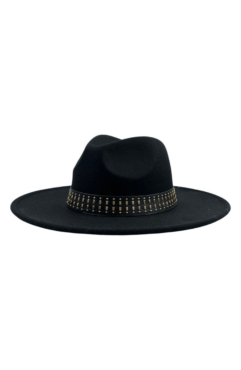 MARCUS ADLER Wide Brim Felt Panama Hat, Main, color, Black