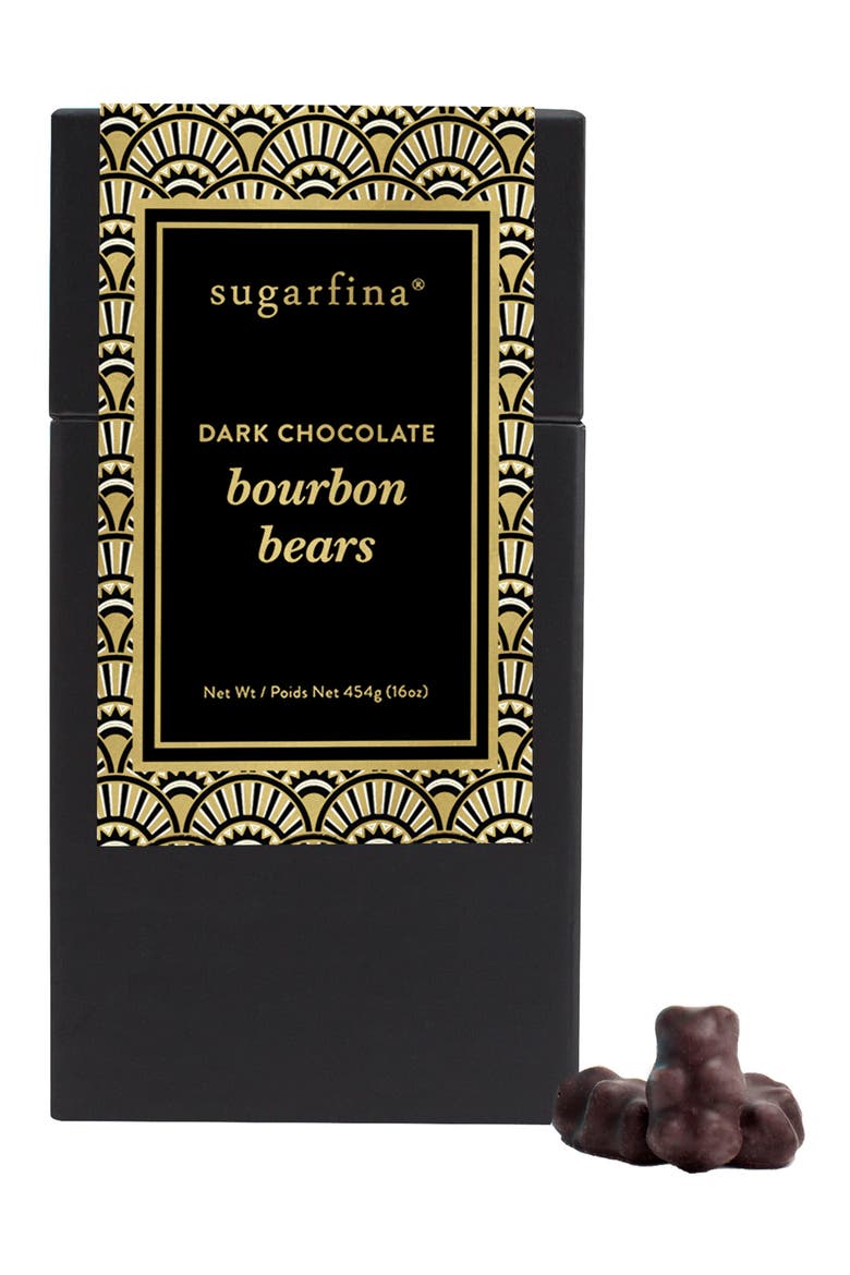 Dark Chocolate Bourbon Bears, Main, color, BLACK