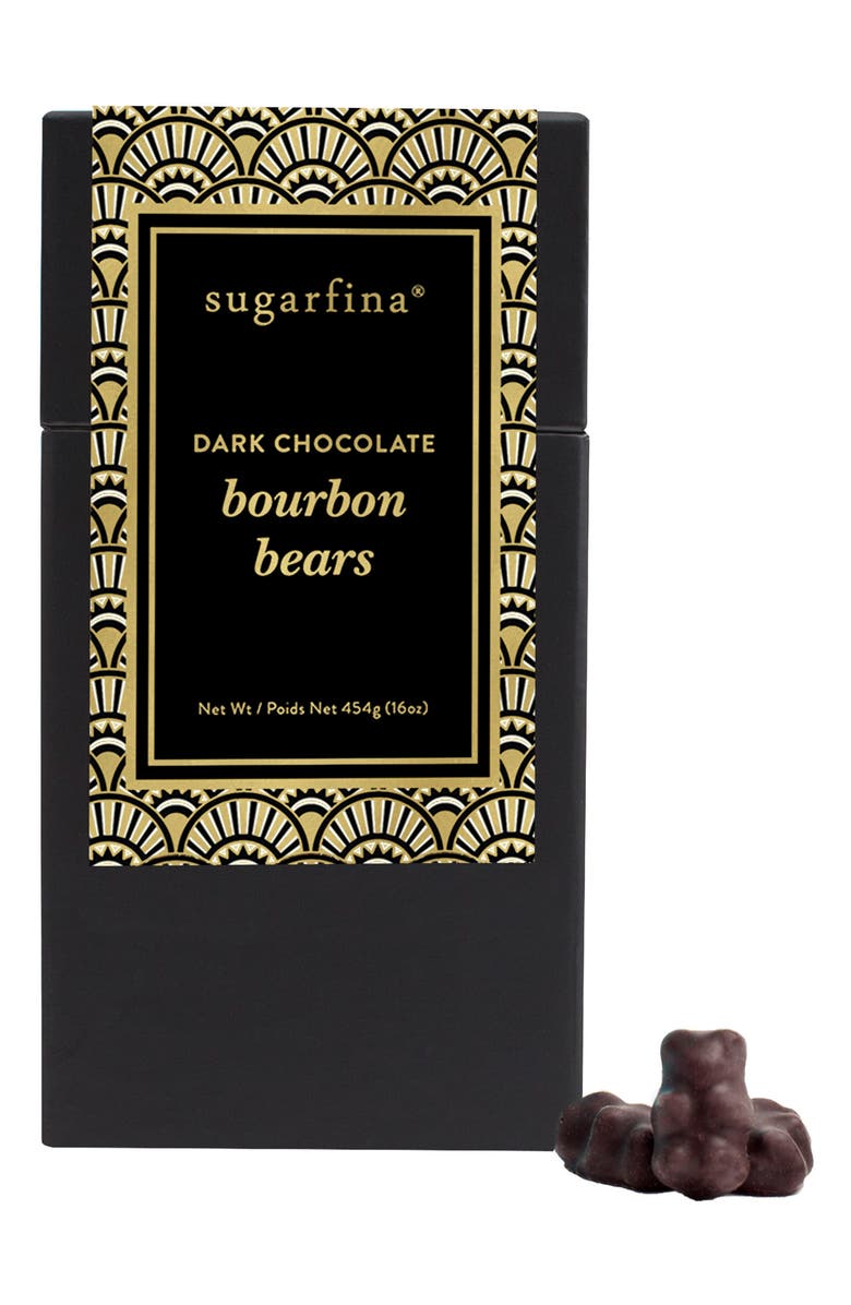 sugarfina Dark Chocolate Bourbon Bears, Main, color, 