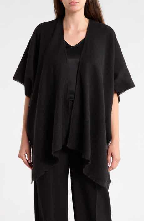 Feather Soft Textured Woven Ruana
