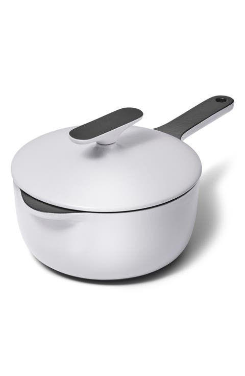 Enameled Cast Iron 1.8-Quart Mini Sauce Pan with Lid