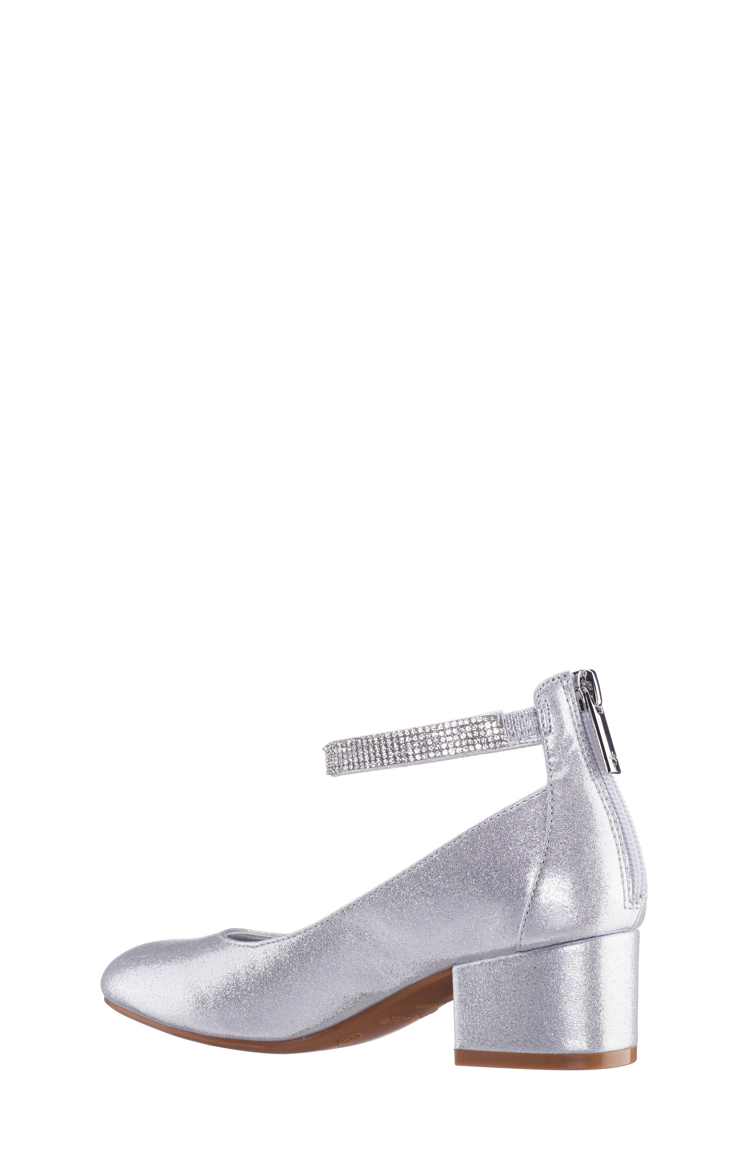 Nina Kids' Marble Pump, Alternate, color, Silver Shimmer