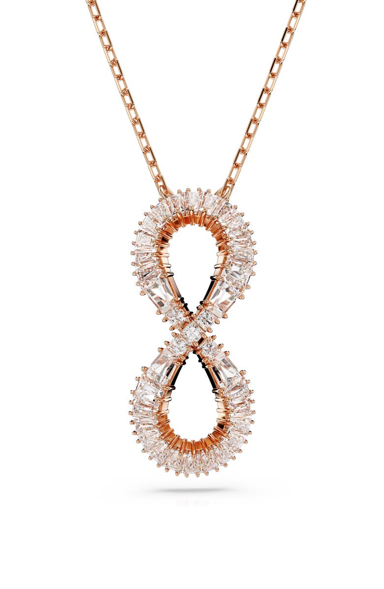 Swarovski Hyperbola Infinity Pendant Necklace, Main, color,