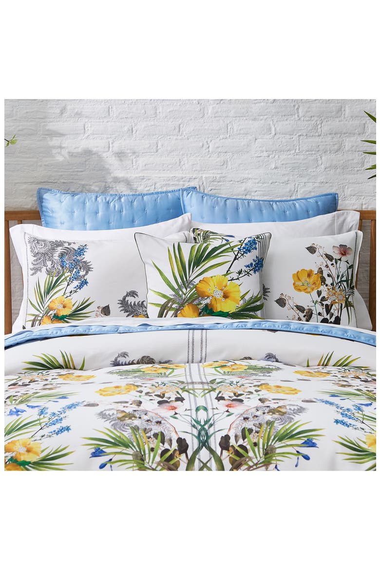Royal Palm Comforter & Sham Set, Alternate, color, WHITE