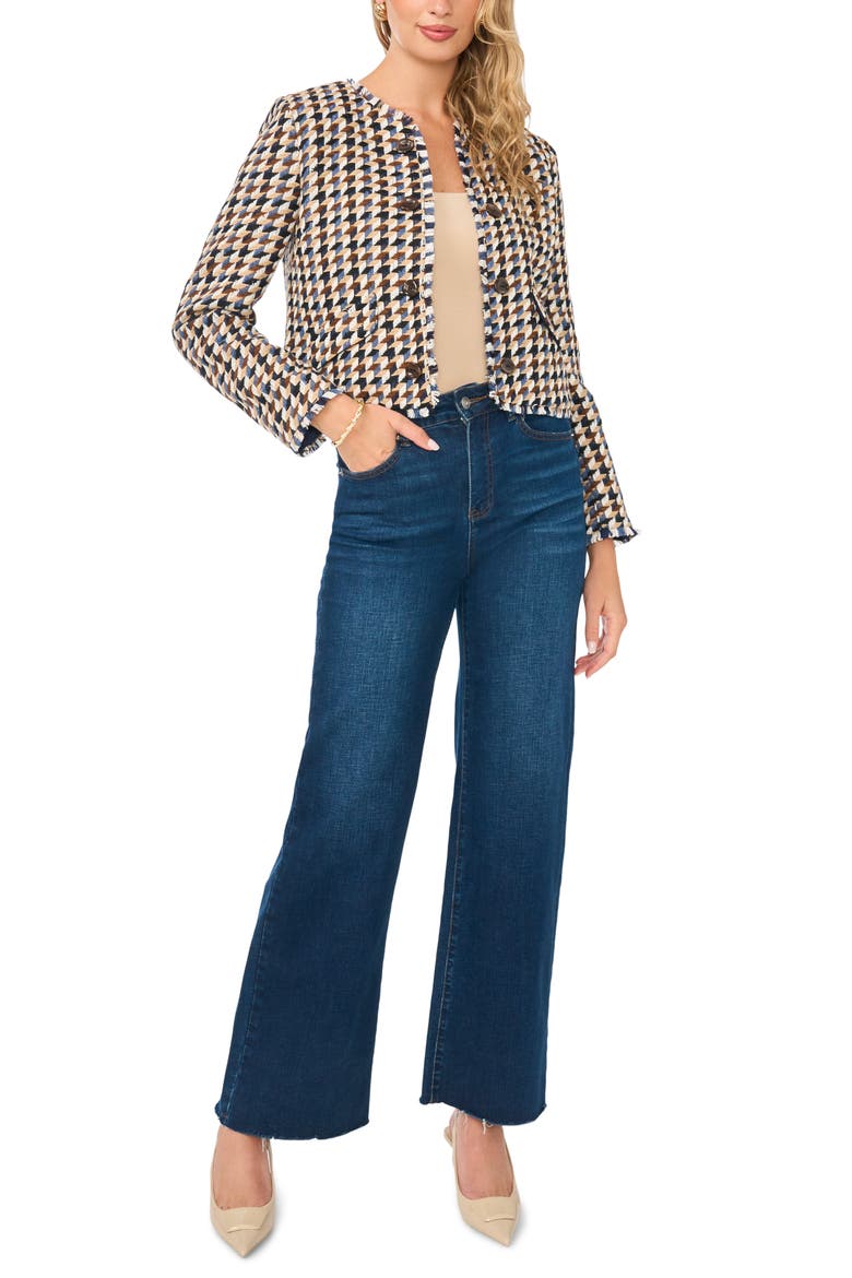 Bouclé Blazer, Alternate, color, MULTI