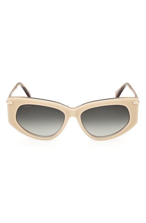 Beth 54mm Polarized Geometric Sunglasses