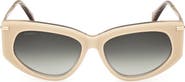 Max Mara Beth 54mm Polarized Geometric Sunglasses