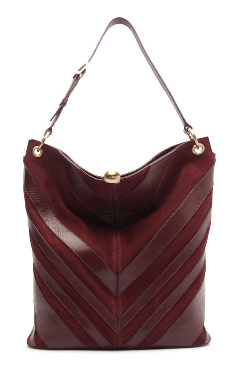 Aurora Large Leather Hobo Bag