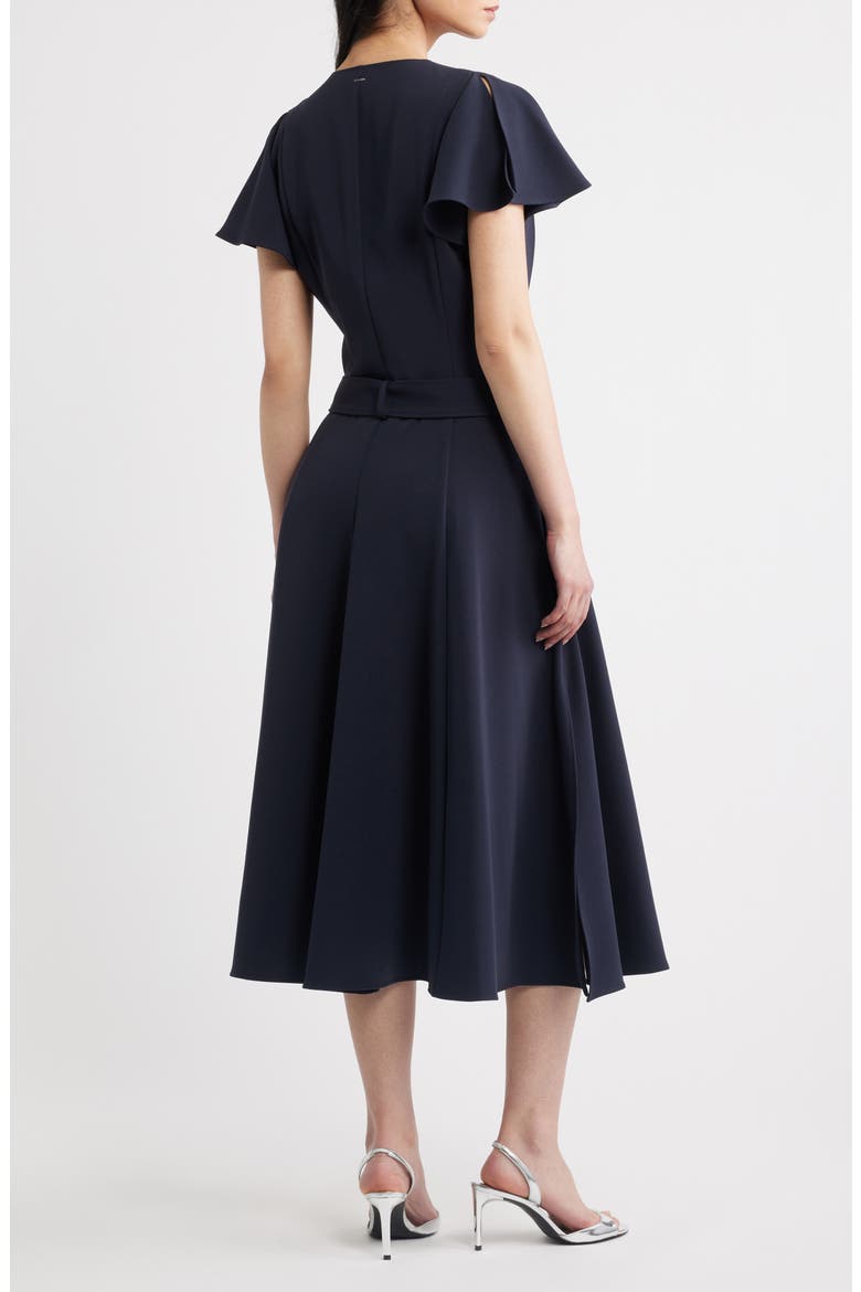 Datrena Trench Midi Dress, Alternate, color, SKY CAPTAIN