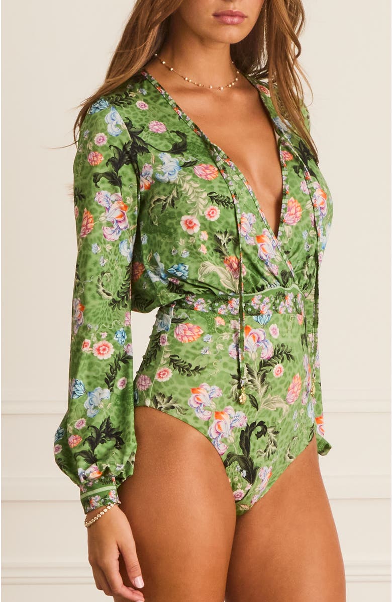 Aqua Blu Vernalis Rosalina One Piece, Alternate, color, Green