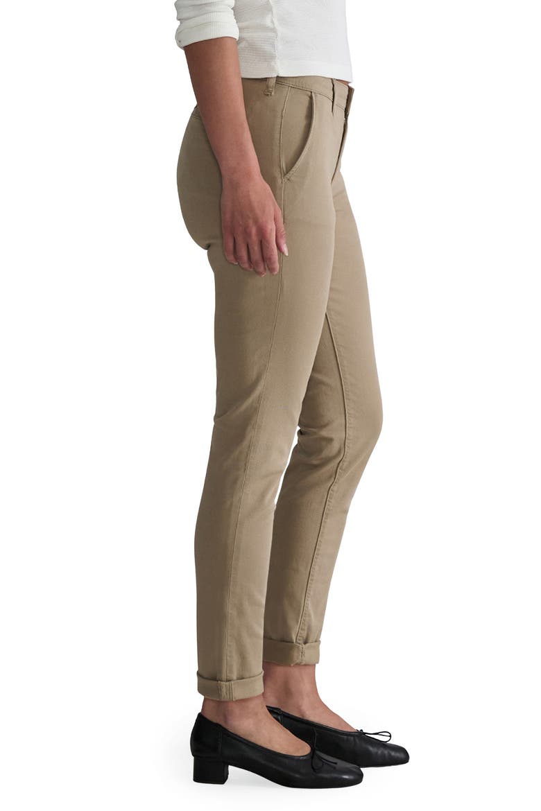 Kathleen Slim Stretch Twill Pants, Alternate, color, PALE KHAKI TWILL