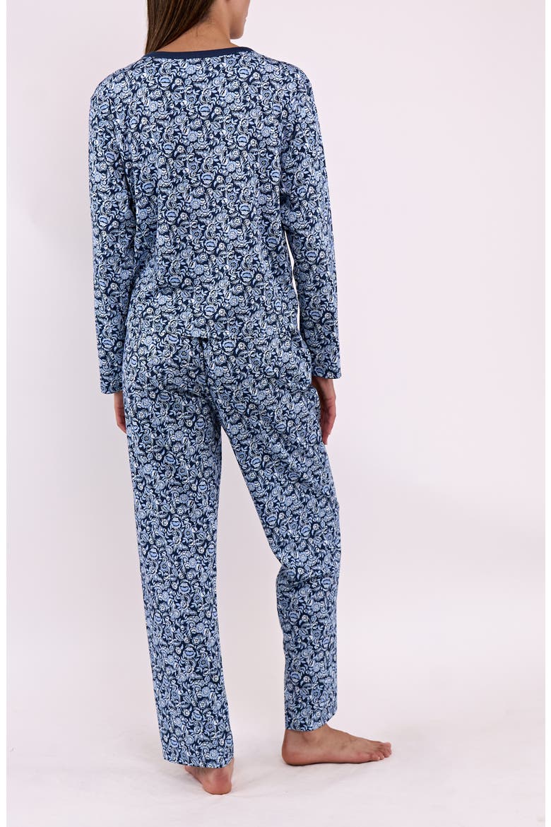 Knit Pajamas, Alternate, color, BLUE