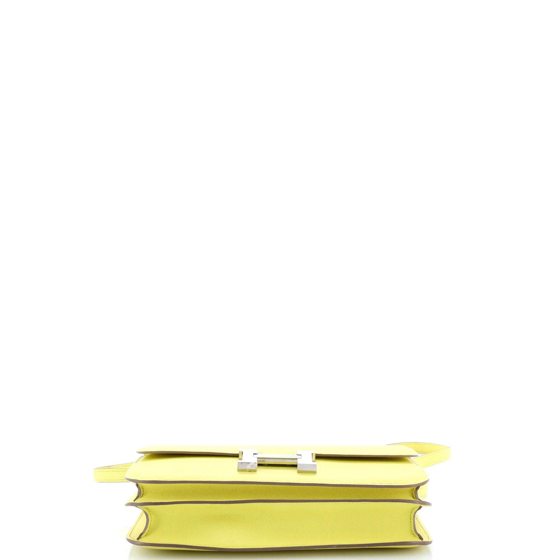 Pre-Owned Hermes Constance Elan Bag Epsom 25, Alternate, color, Lime
