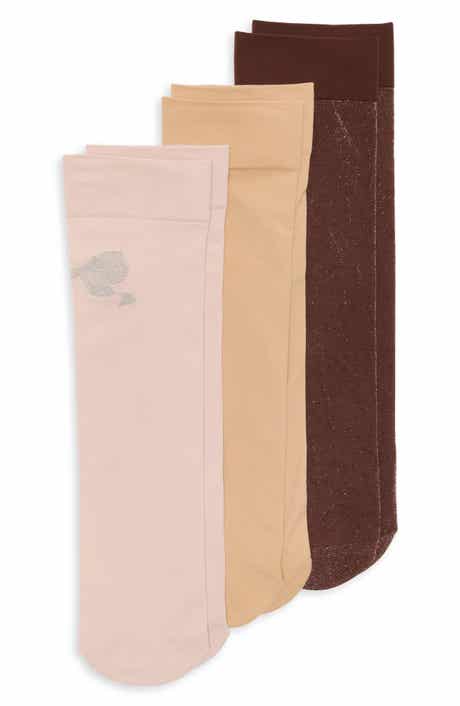 NORDSTROM RACK Assorted 3-Pack Sheer Anklet Socks