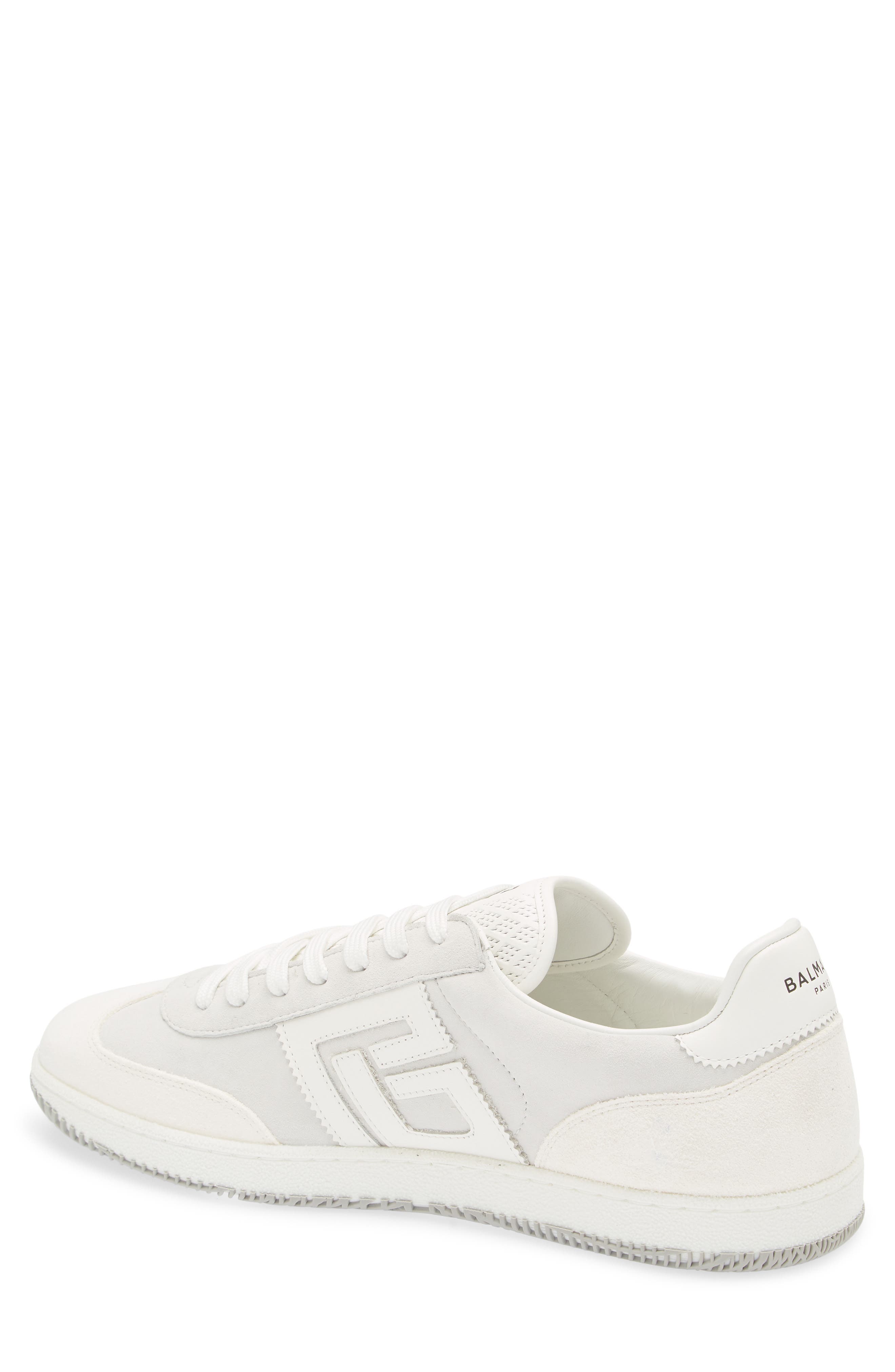 Balmain Swan Low Top Sneaker, Alternate, color, 0Fa Blanc