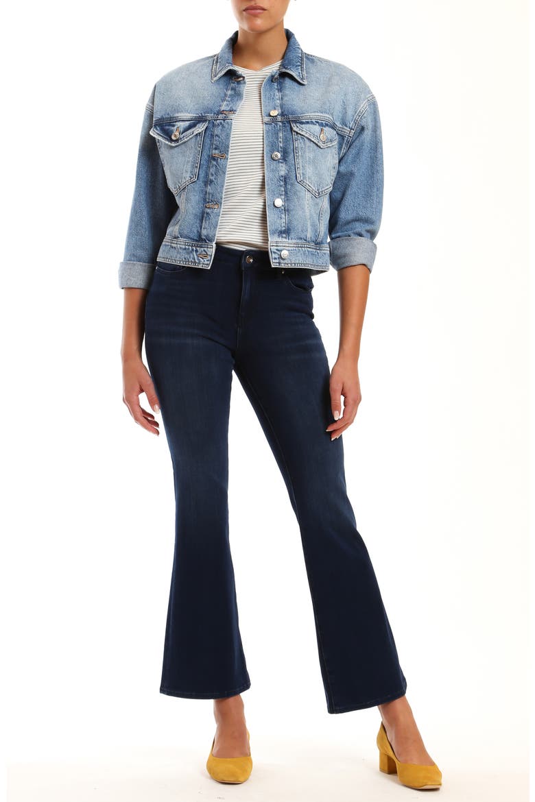 Rosa Crop Denim Jacket, Alternate, color, LIGHT DENIM